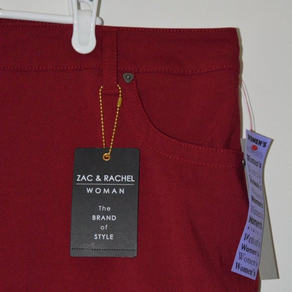 Zac & Rachel Garnet Slim Leg Stretch Pants 22W - Picture 5 of 12